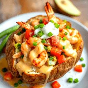Loaded Potato - Shrimp & Scallops